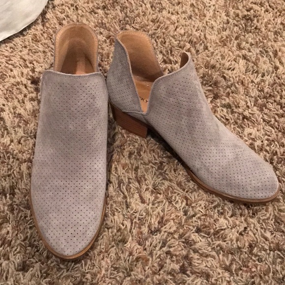 Lucky Brand Shoes - Lucky brand grey suede booties